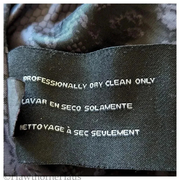 GUESS Black Double Breasted Wool Blend Pea Coat Size L  Military Standing Collar - Picture 9 of 9